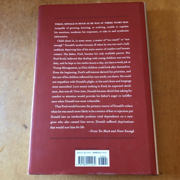 Too Much and Never Enough Book by Mary L. Trump - Picture 3 of 3